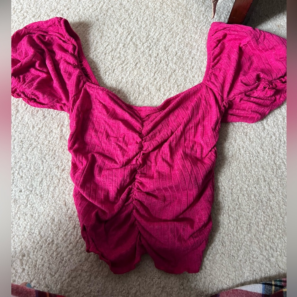 Urban outfitters pink crop top